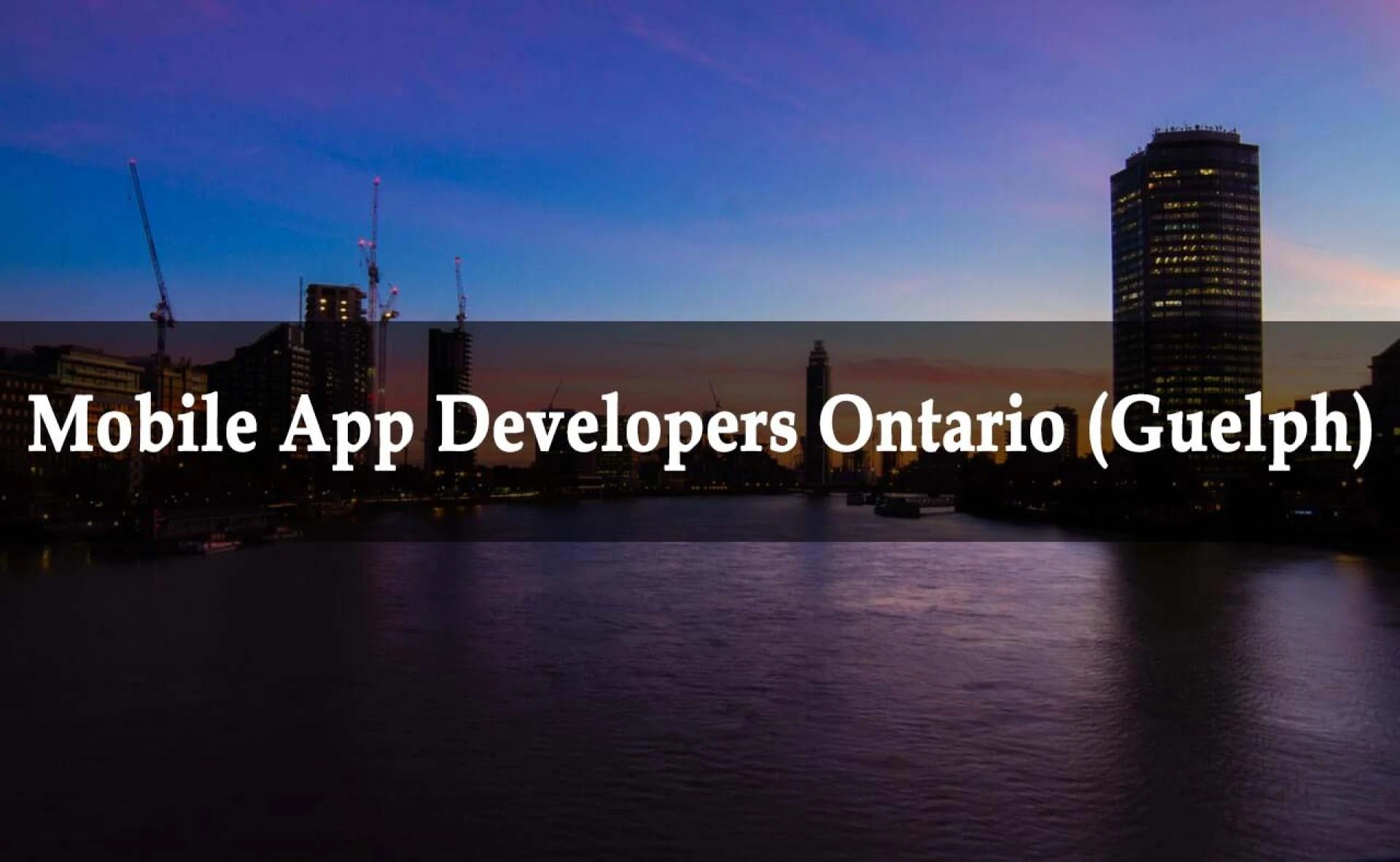 Mobile App Developers Ontario