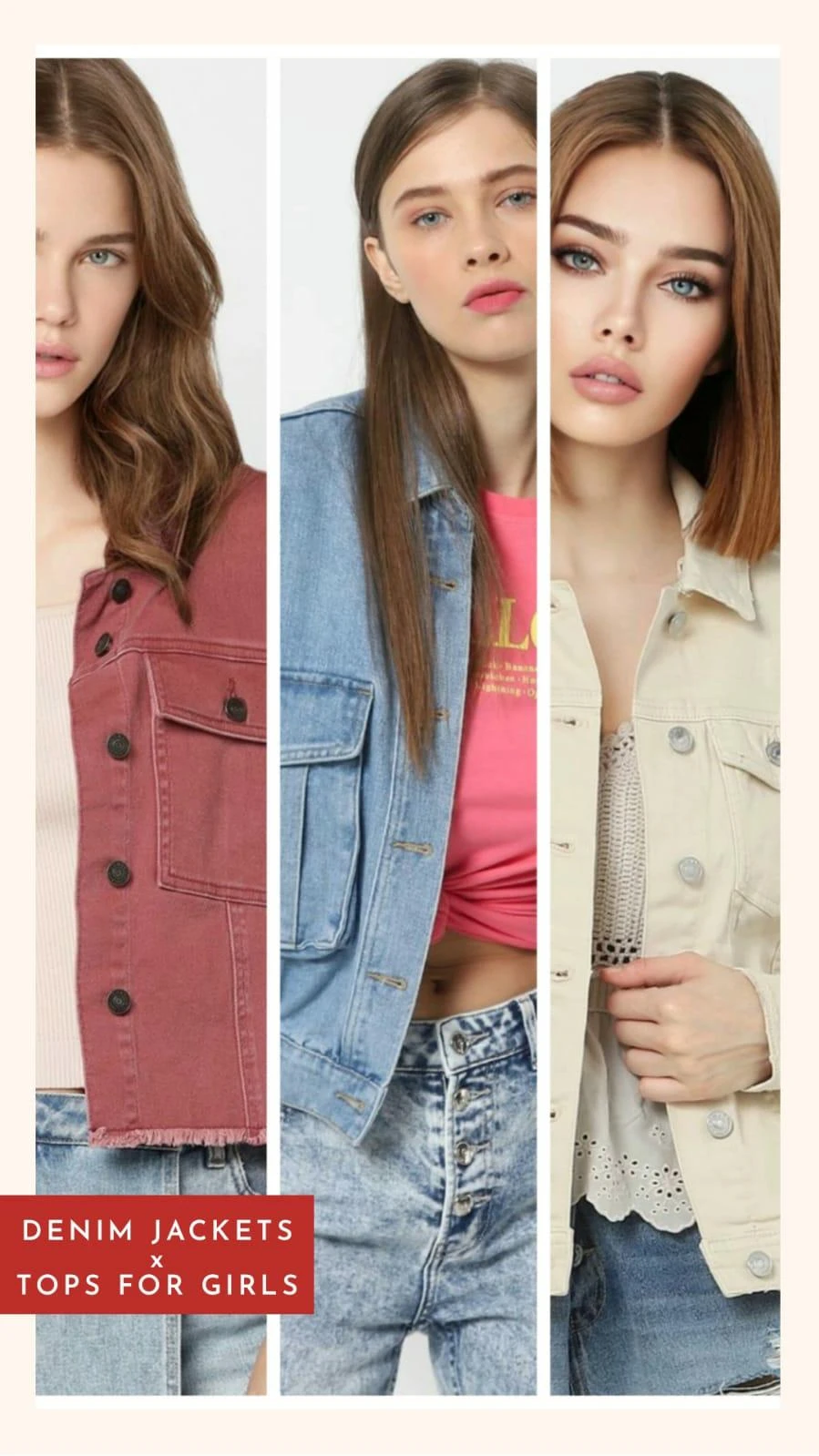 How To Style Women's Denim Jackets with Tops?