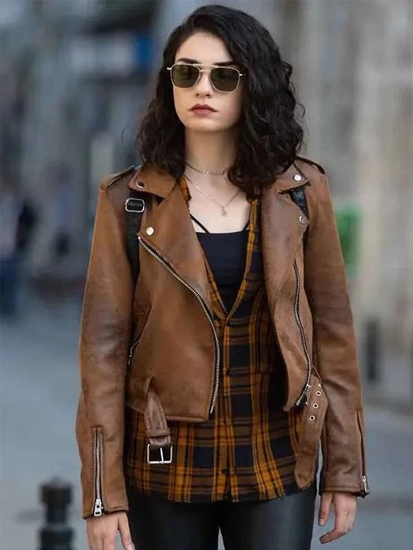 Womens Brown Leather Jacket