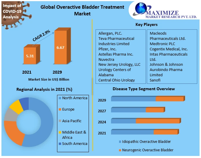 Overactive Bladder Treatment Market 2021 Definition, Size, Share, Segmentation and Forecast data by 2029