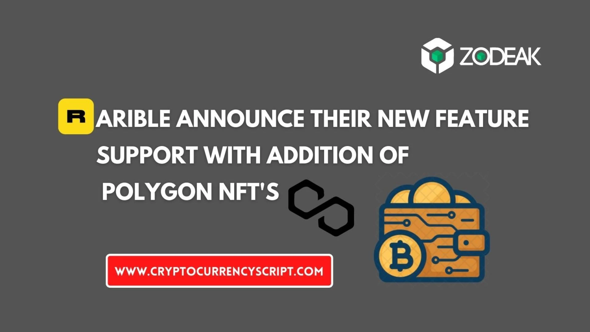 Rarible Announce their new features support with addition of Polygon NFTs