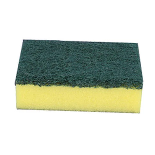 Cleaning and washing kitchen utensils and the cooking area with sponges and scouring pads