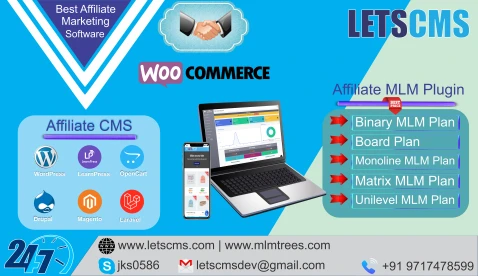 Affiliate MLM Software with eCommerce Website Customizations and Services