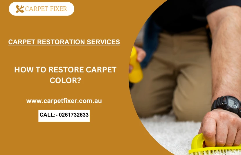 How to restore carpet color?