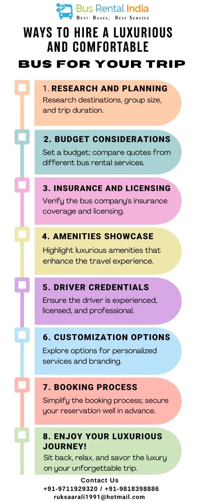 Ways to hire a luxurious and comfortable bus for your trip