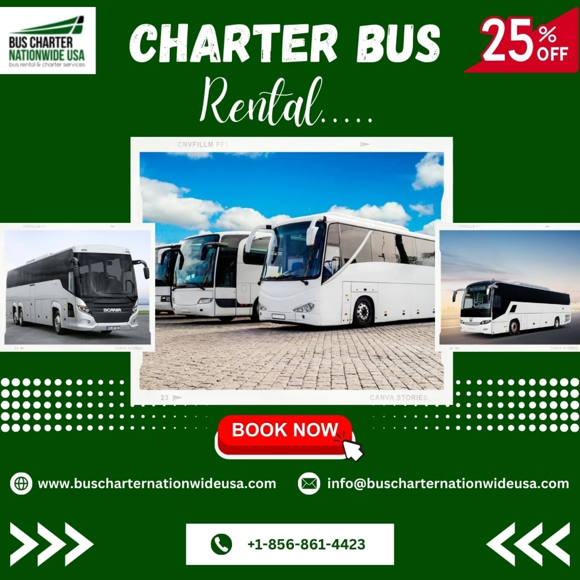 Top Features to Look for in a Charter Bus Rental Company!