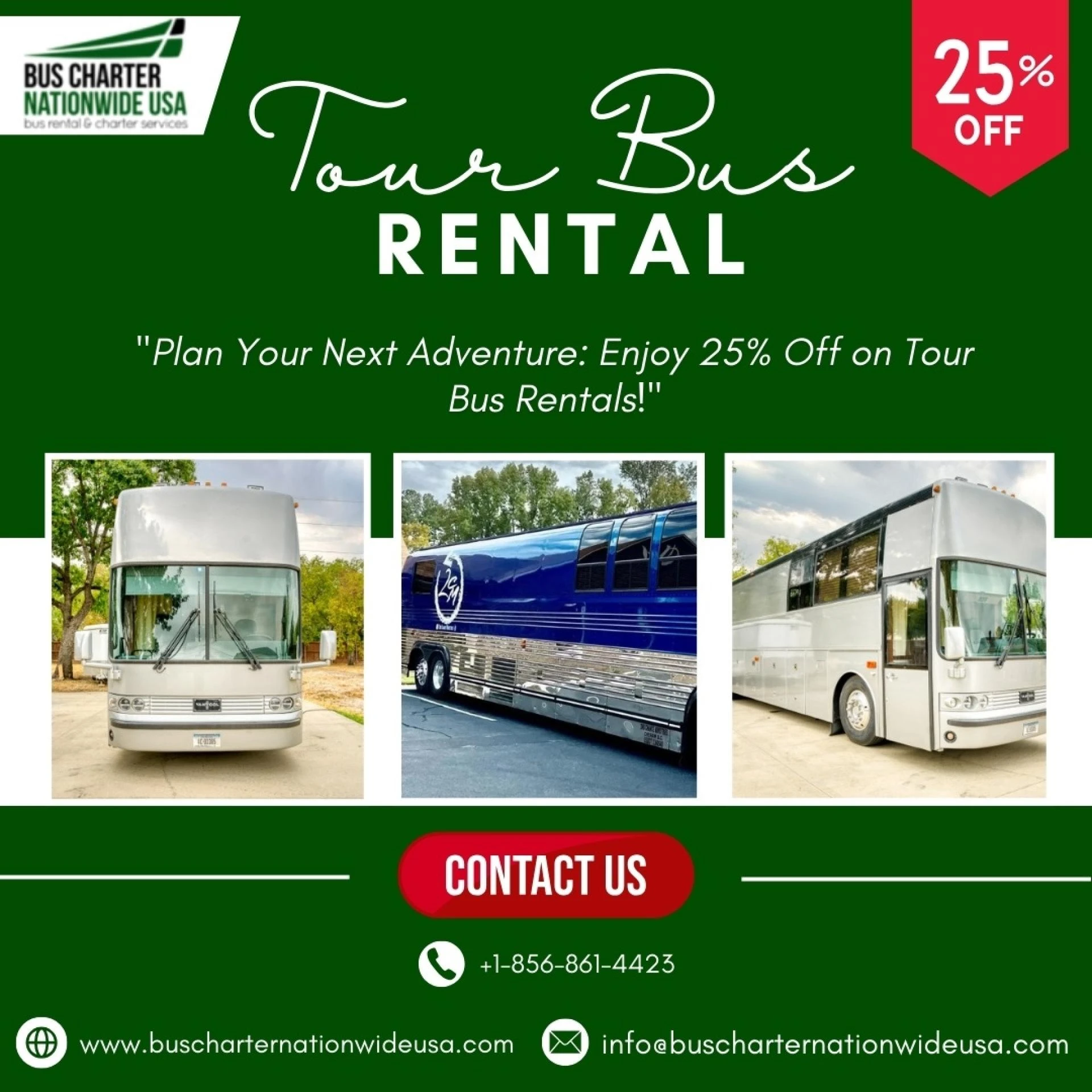 See the Sights Without Breaking the Bank: How to Get 25% Off Tour Bus Rentals!