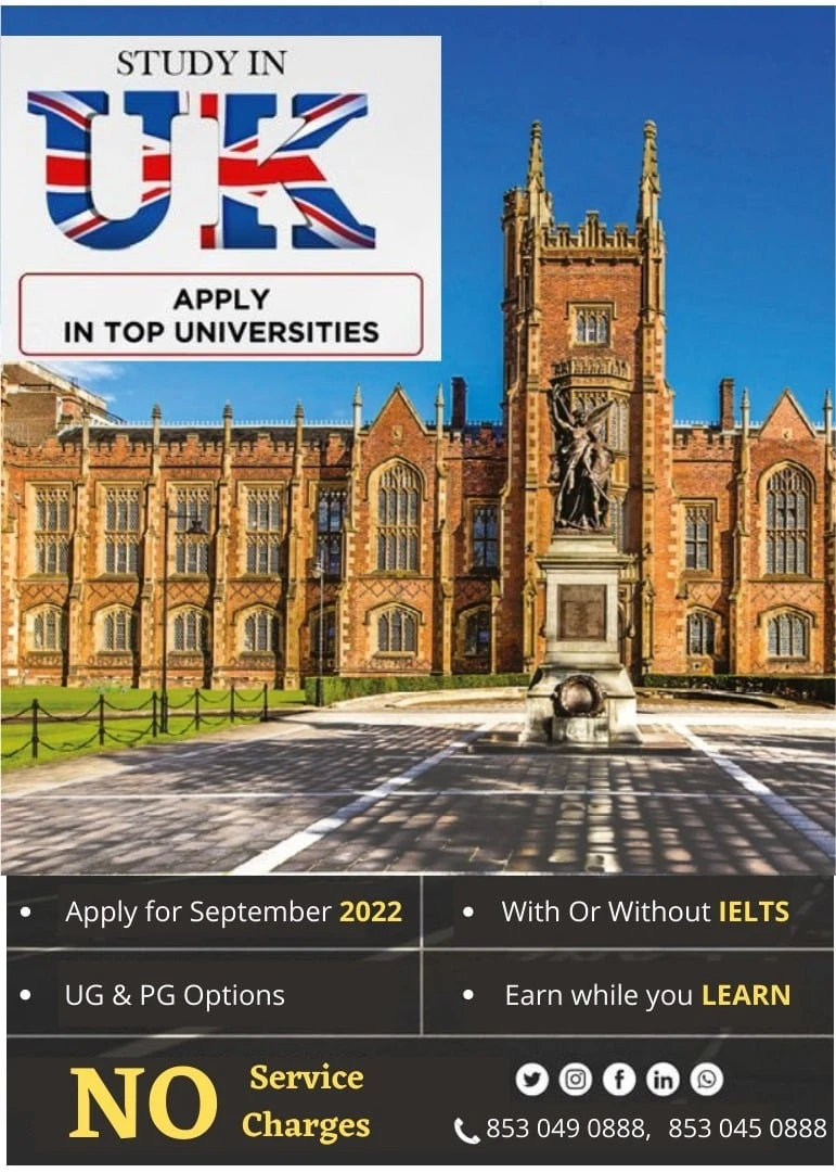 Start Your Success Journey with Higher Education in the UK in 2022-23
