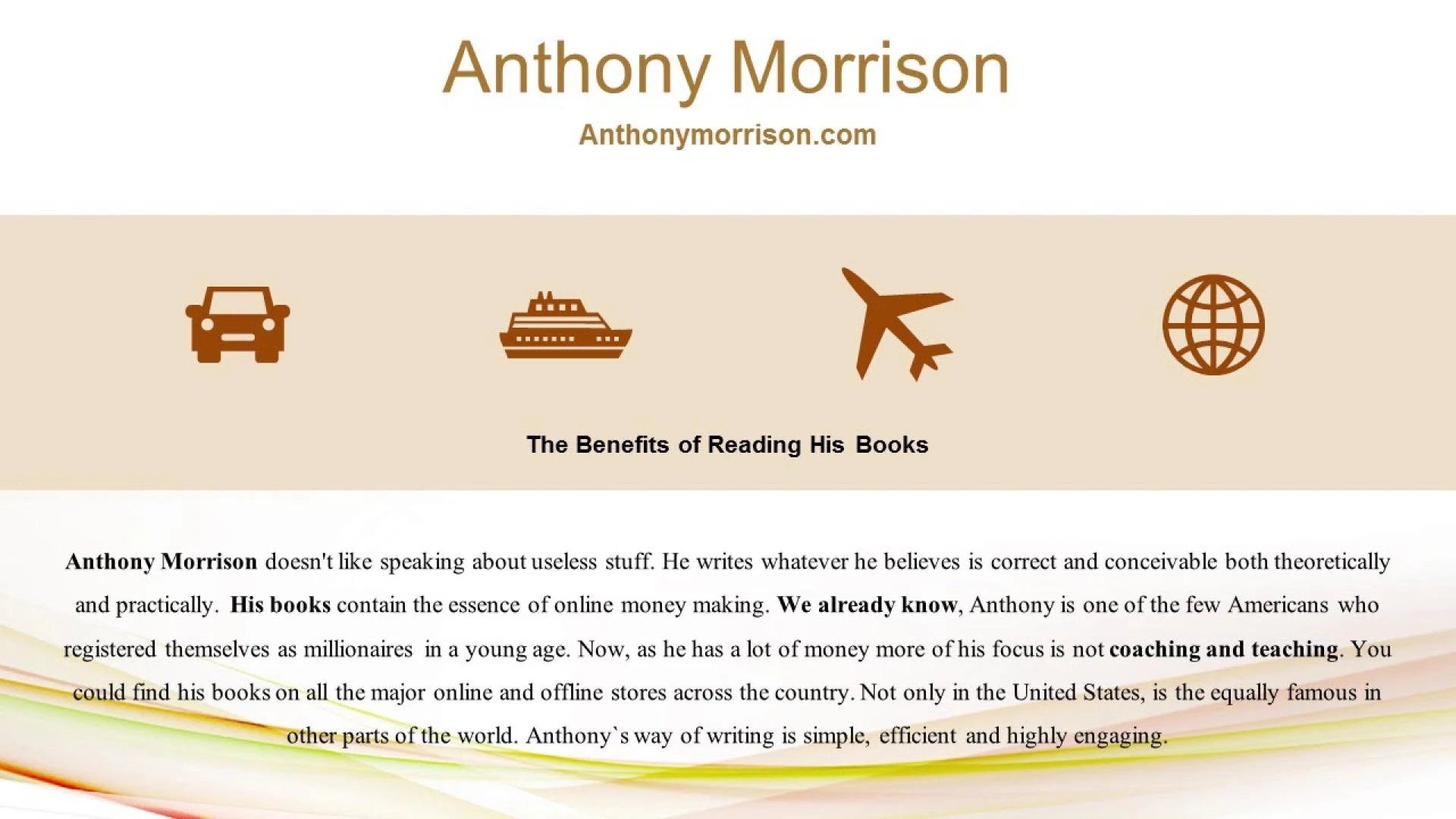 Anthony Morrison | Author at Amazon