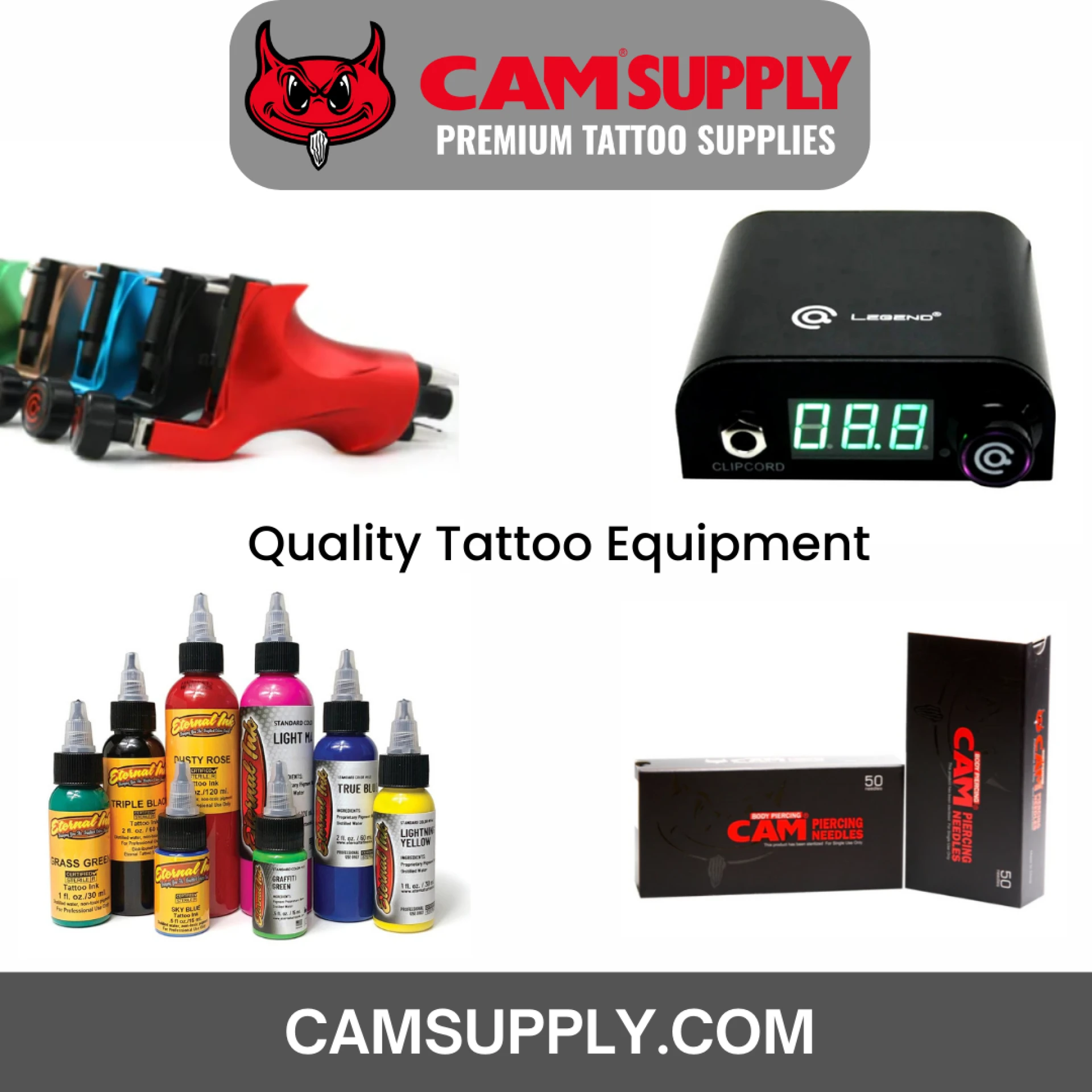 Buy High Quality Tattoo Equipment Online at CAMSUPPLY.COM