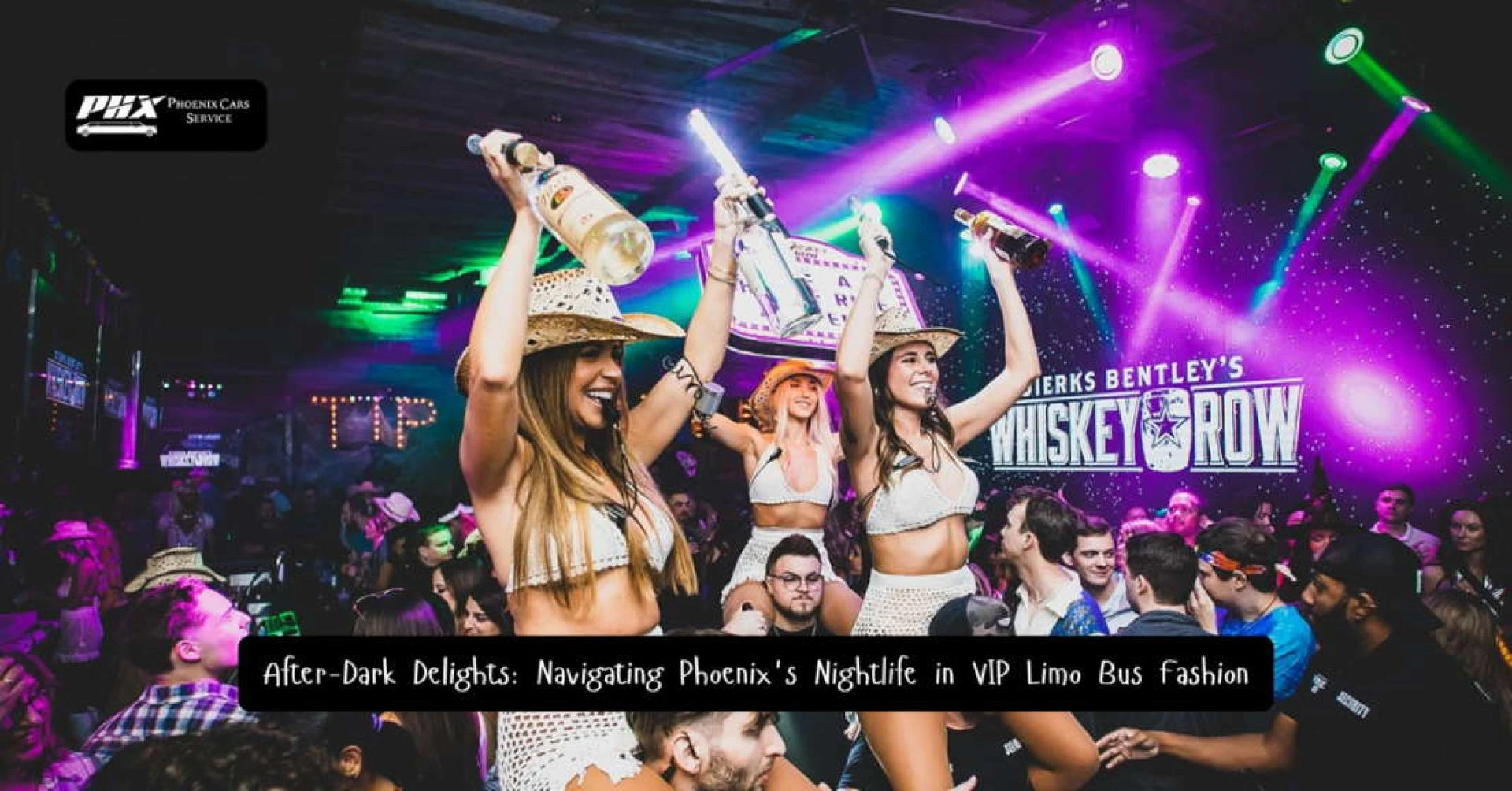 After-Dark Delights: Navigating Phoenix's Nightlife in VIP Limo Bus Fashion