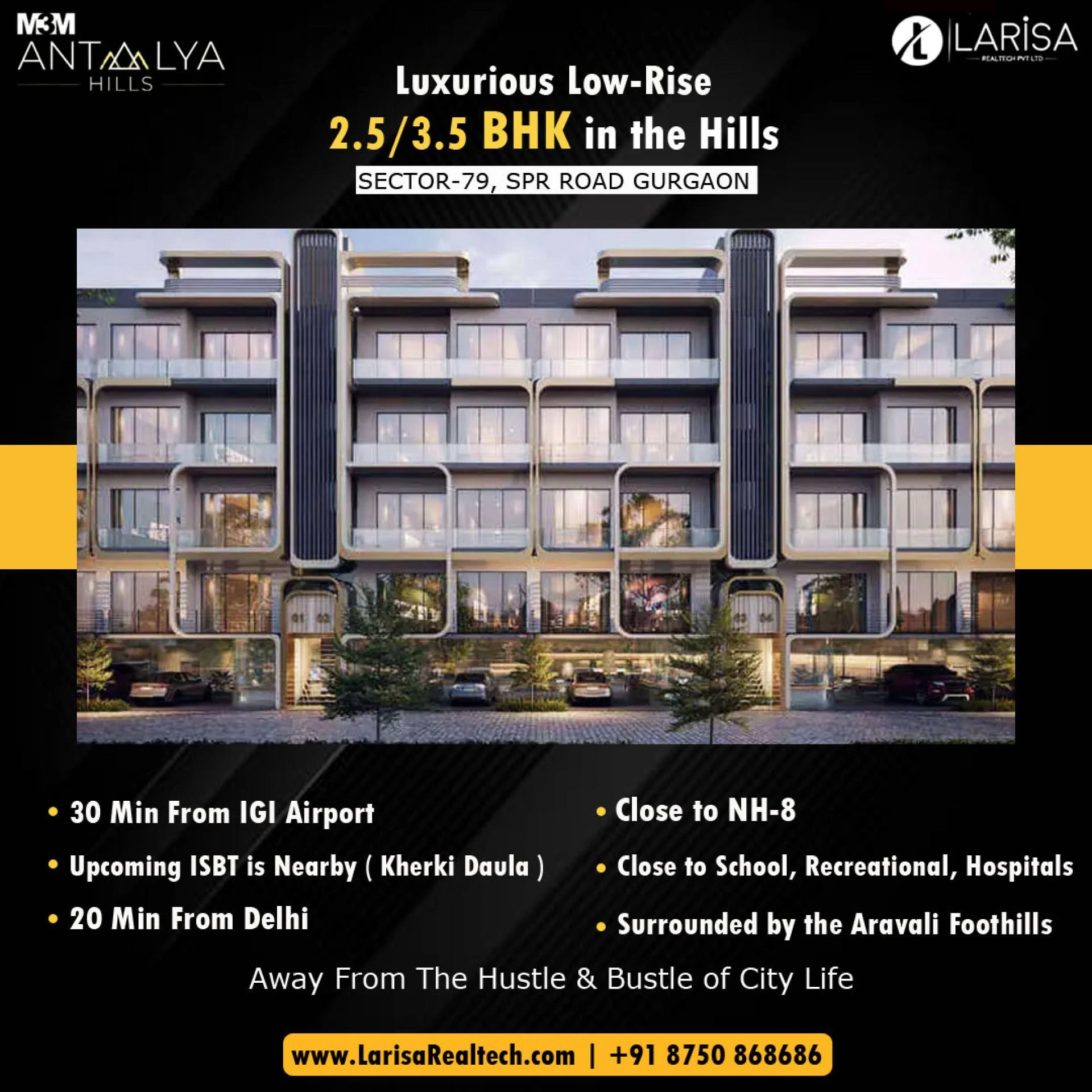M3M Antalya Hills Sector 79 Luxury Low-Rise Floors Gurgaon