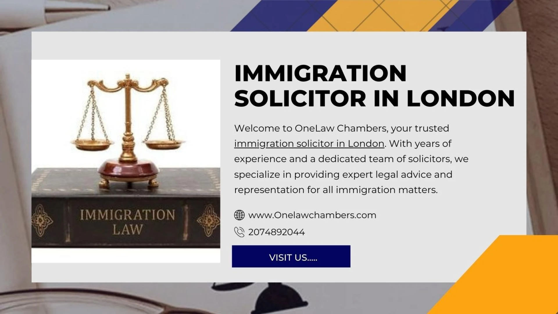 Expert Immigration Lawyer in London - OneLawChambers: Your Pathway to Success
