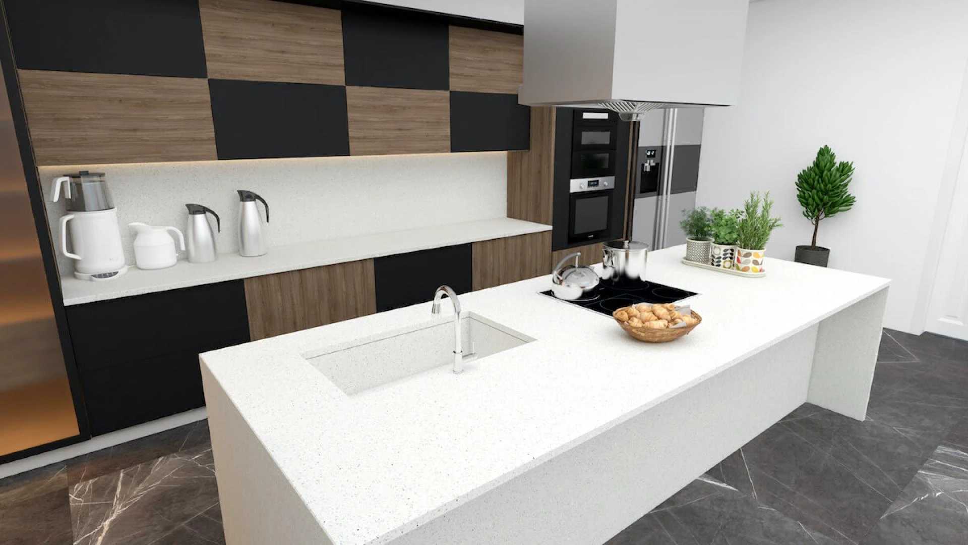 Fugen Stone- white quartz worktops suplier in UK