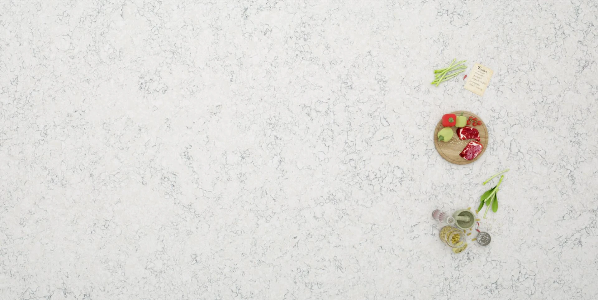 Fugen Arabesque White worktops