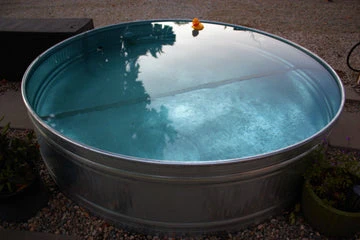 Cooling Off in Style: The 8ft Stock Tank Pool Trend