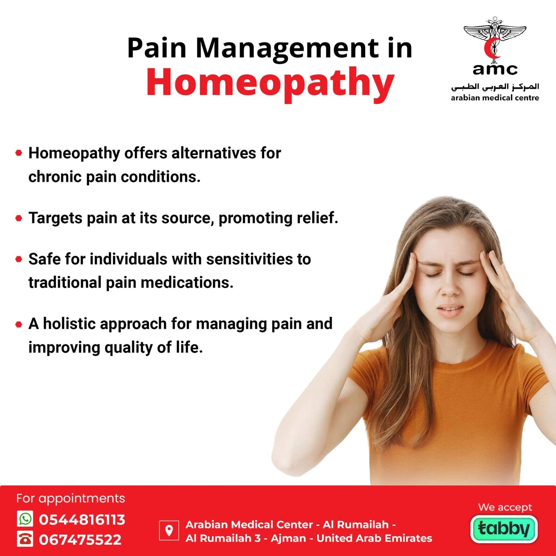 Exploring Gentle Pain Management: A Homeopathic Approach at Arabian Medical Center, Ajman