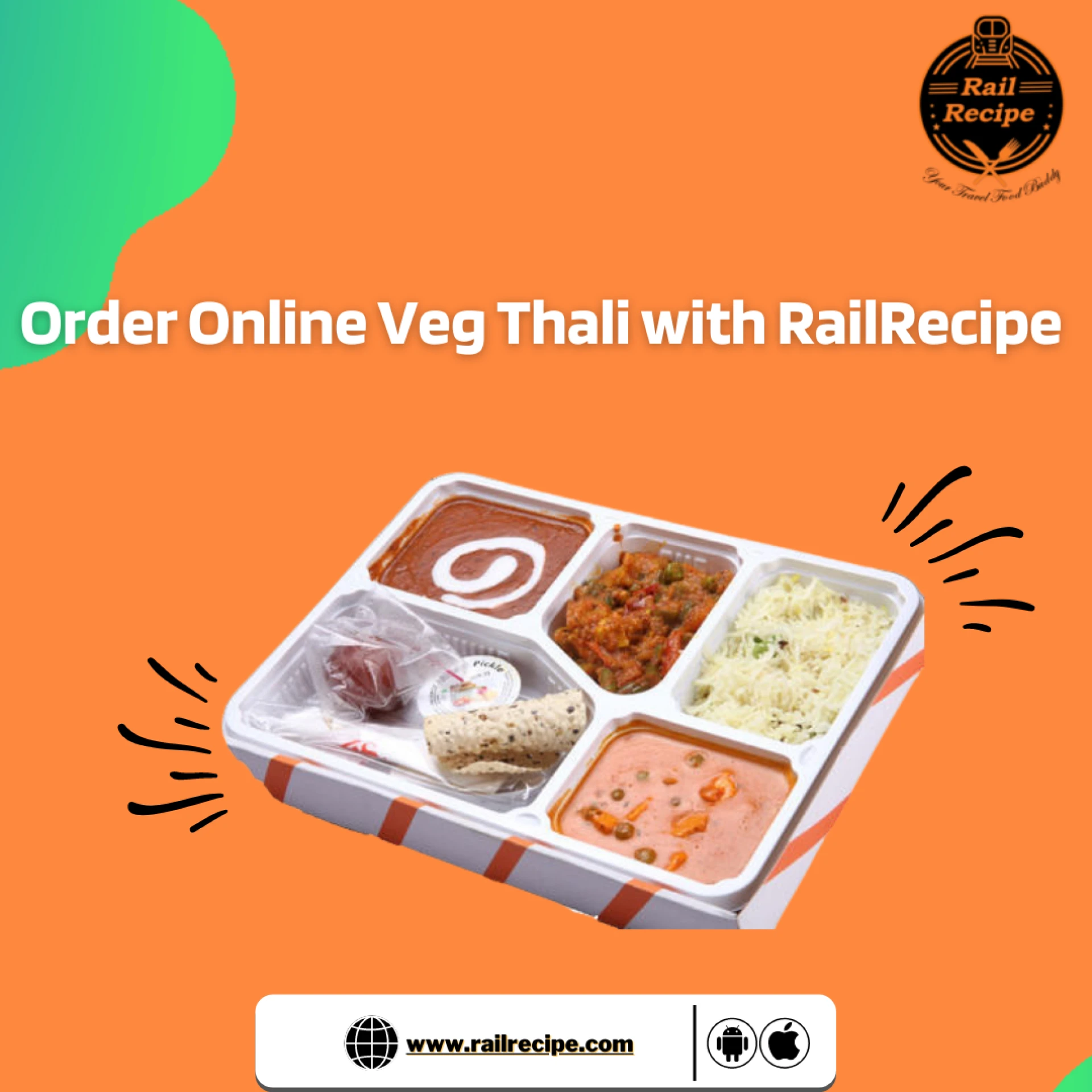 how to order food on train at new delhi station