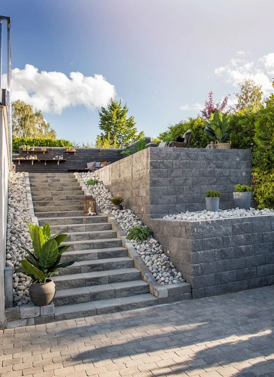 Transforming Terrains with Our Retaining Wall Services
