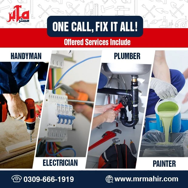 Home Maintenance and Repair Services in Lahore | Mr Mahir