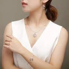 Fine 18K Gold Plated Jewelry Set With Lapis Lazuli Natural Stone