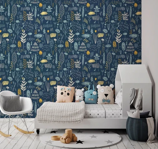 Why I Installed Navy Blue Peel And Stick Wallpaper In My Home