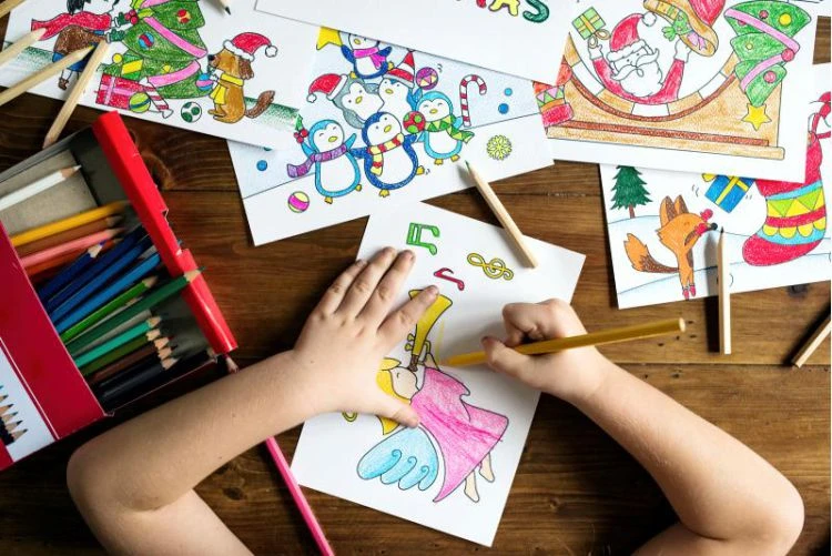Benefits of colouring for children