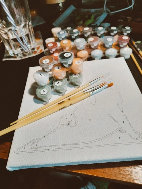 The Beauty of Paint by Numbers: A Floral Landscape with Butterflies