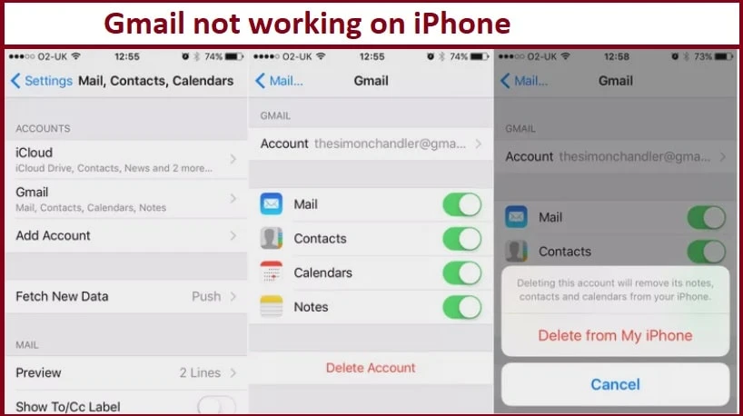 Why my Gmail not working on iPhone-How I fix now