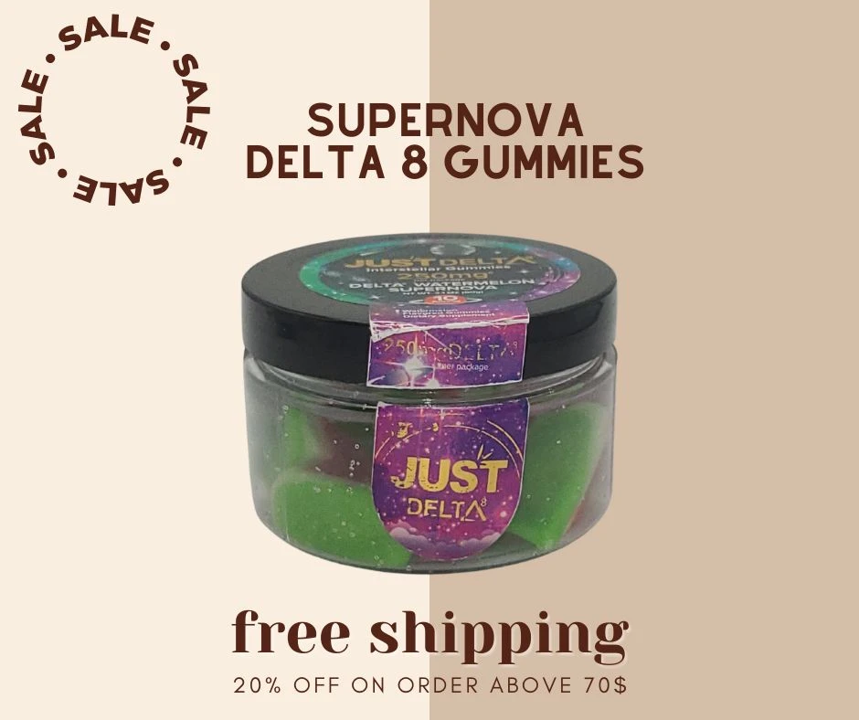 Supernova Delta 8 CBD Gummies for Relaxation: Kuma Organics Watermelon Gummies