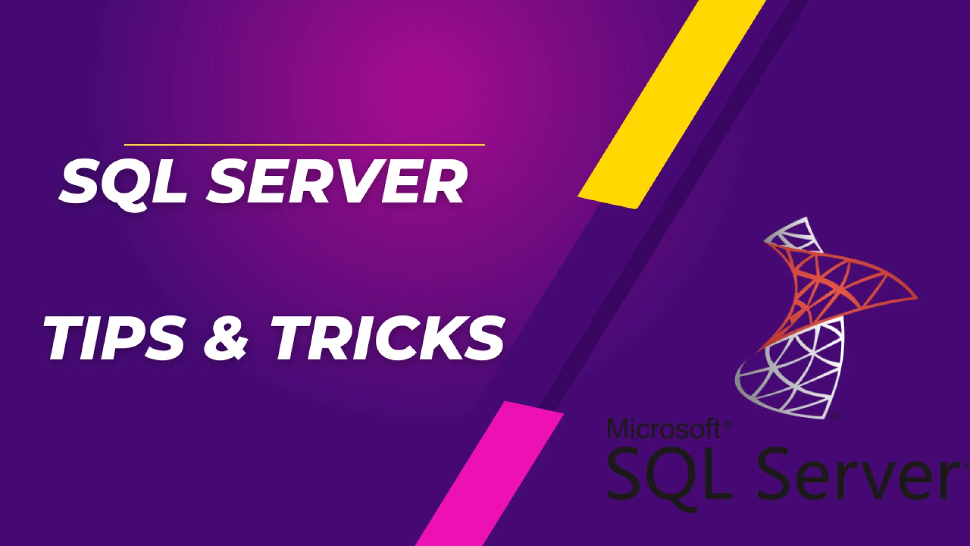 Query optimization techniques in SQL Server: tips and tricks