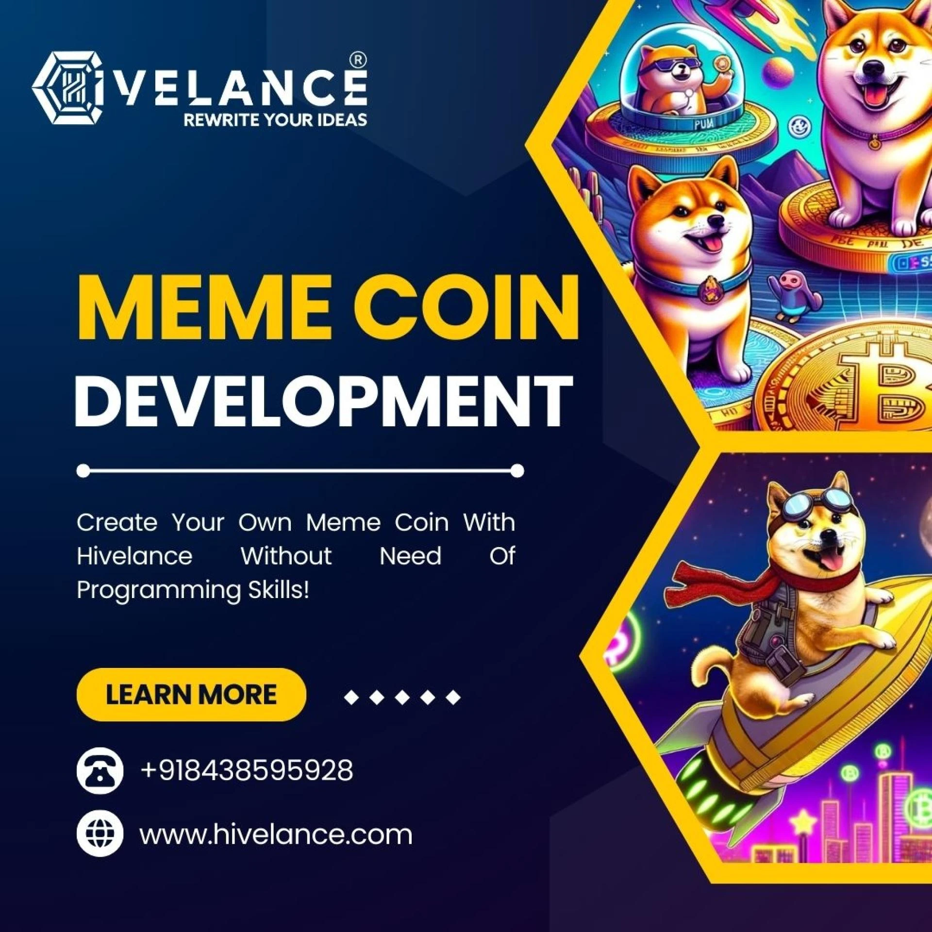 Create Your Own Meme Coin With Hivelance Without Need Of Programming Skills!