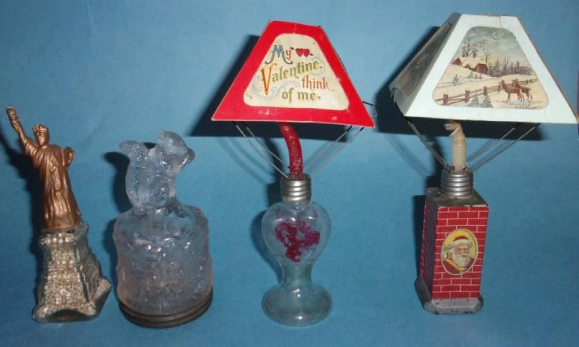Glass candy containers History and Antique Halloween Candy Containers