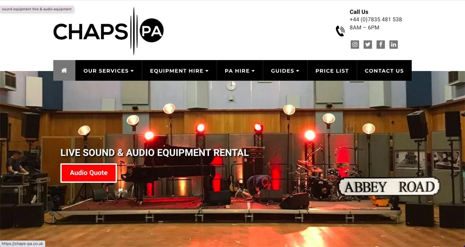 Enhance Your Event with Chaps-PA.co.uk: Your Go-To Destination for London Speaker Hire and Sound System Rental