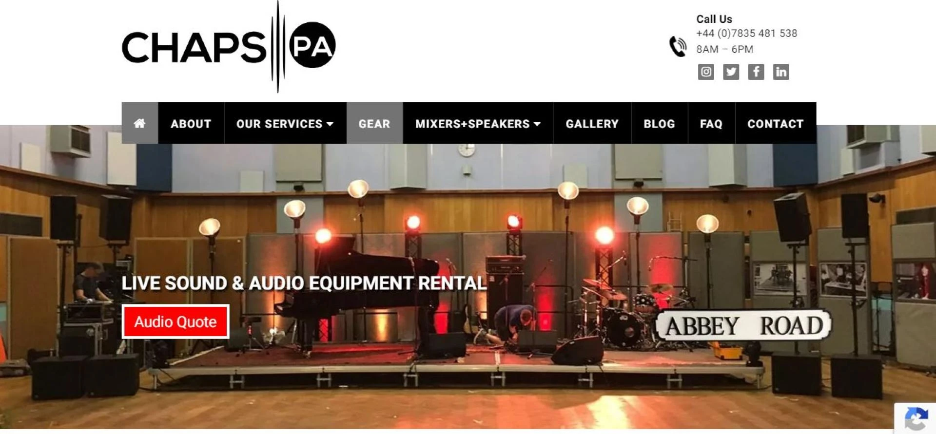 Get the right sound equipment with a professional