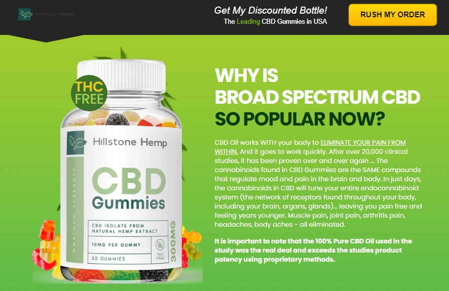 Hillstone Hemp CBD Gummies Priceb Benefits