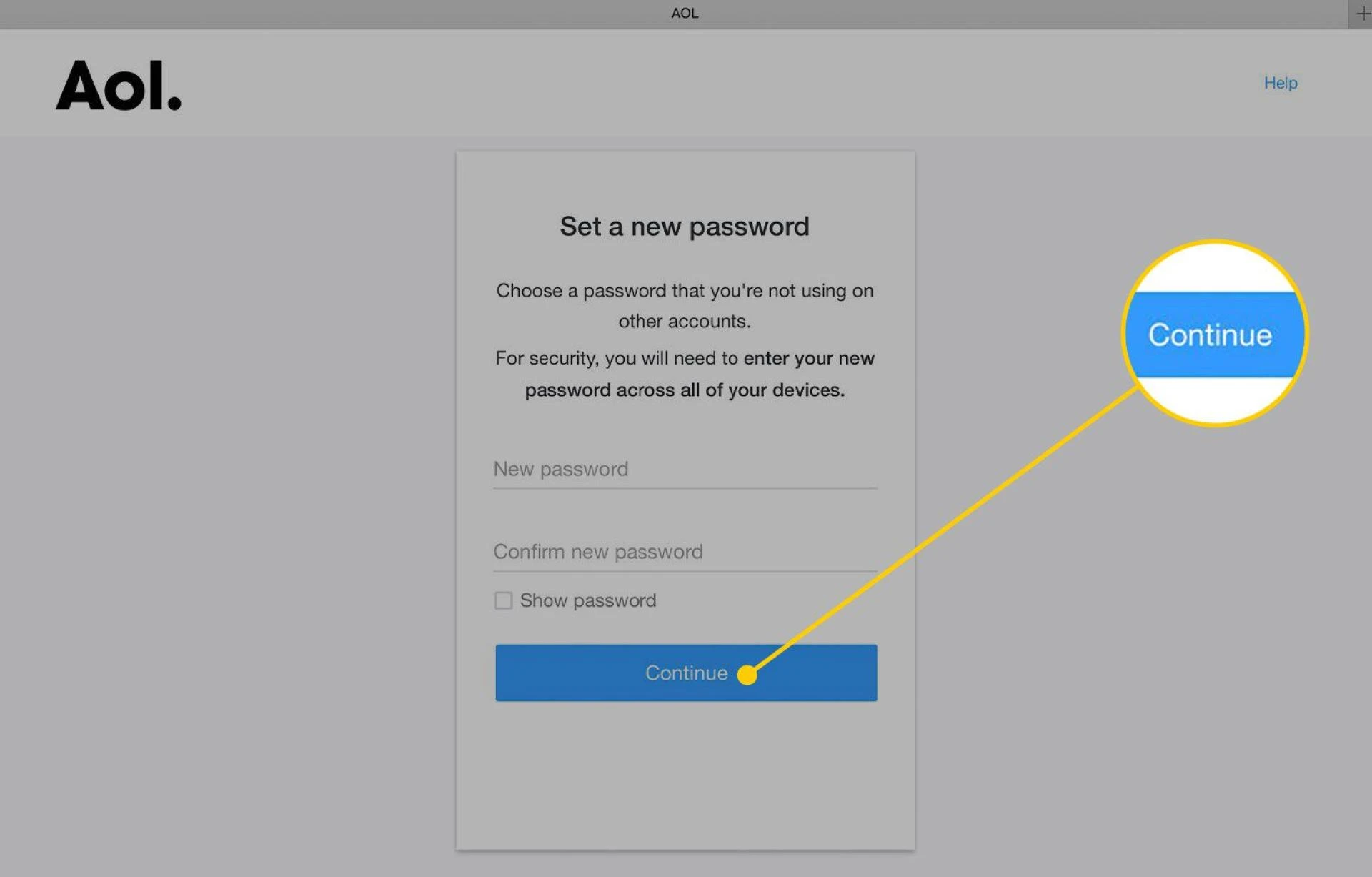 How to Change Your AOL Account Password