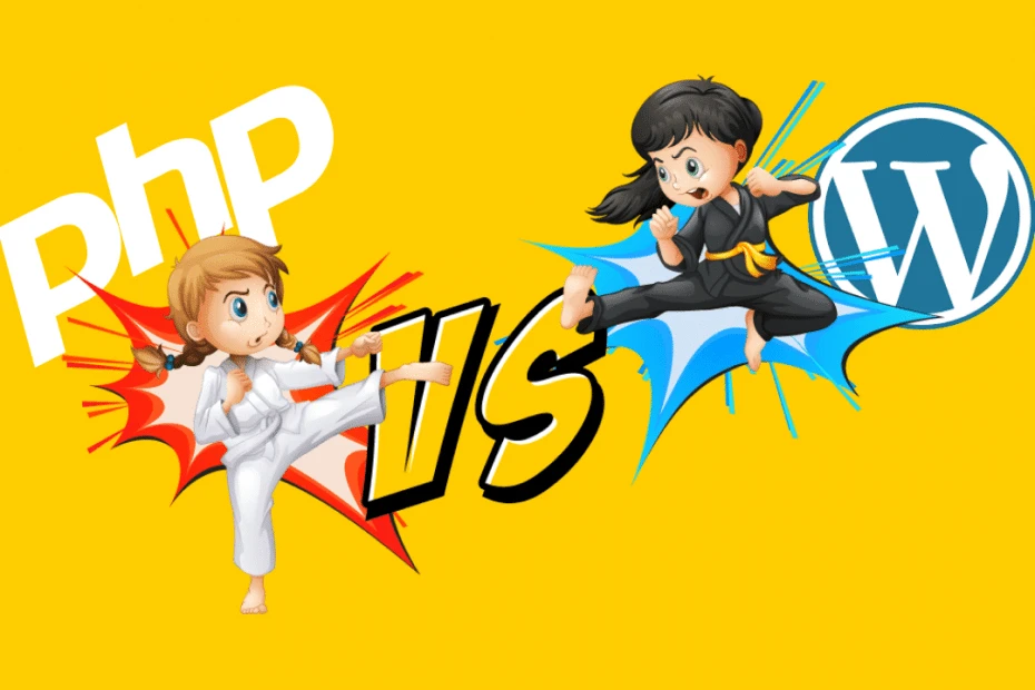 What is the difference between WordPress and PHP?