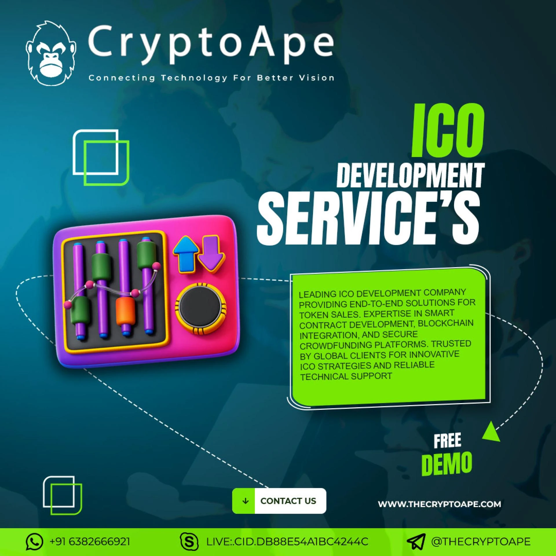 How do ICO development companies handle the marketing and promotion of token sales?