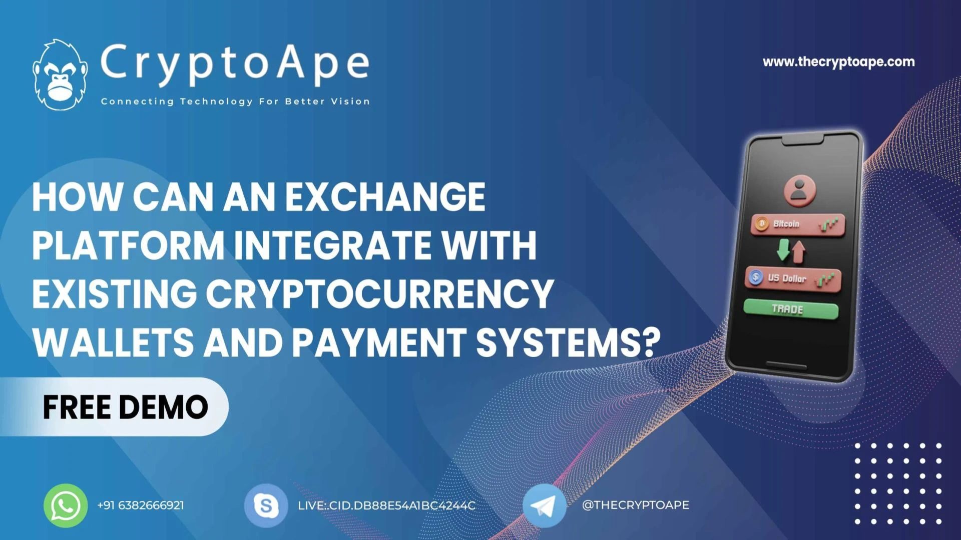 How can an exchange platform integrate with existing cryptocurrency wallets and payment systems?