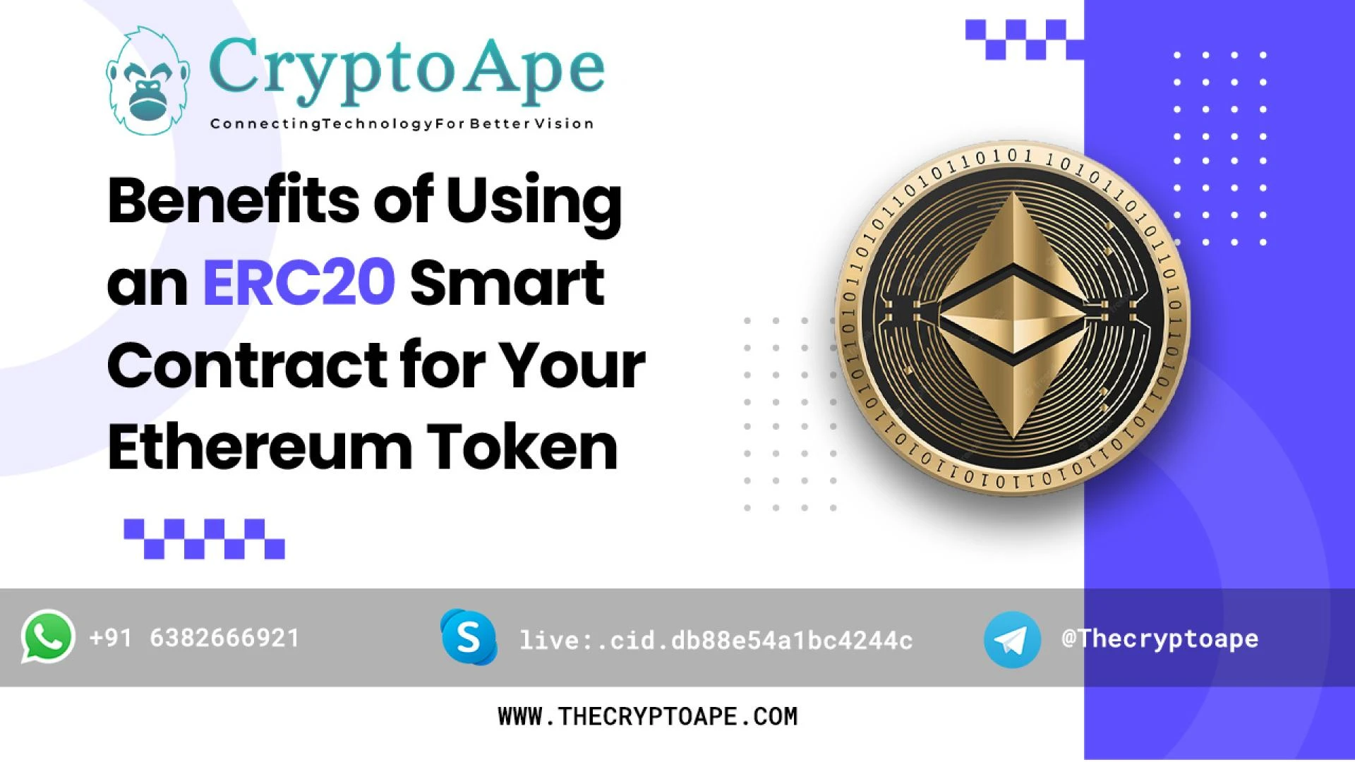 Benefits of Using an ERC20 Smart Contract for Your Ethereum Token