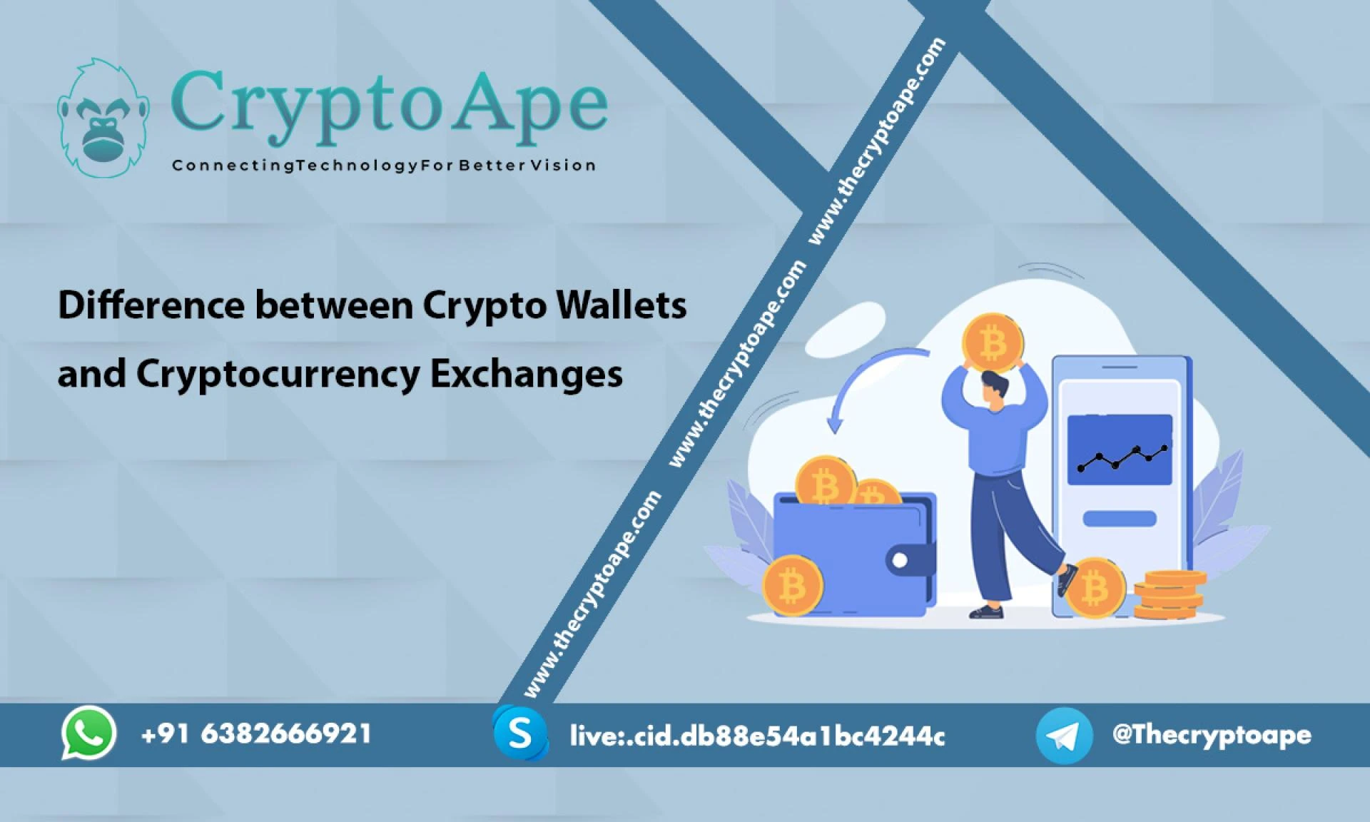 What is the difference between Crypto Wallets and Cryptocurrency Exchanges?