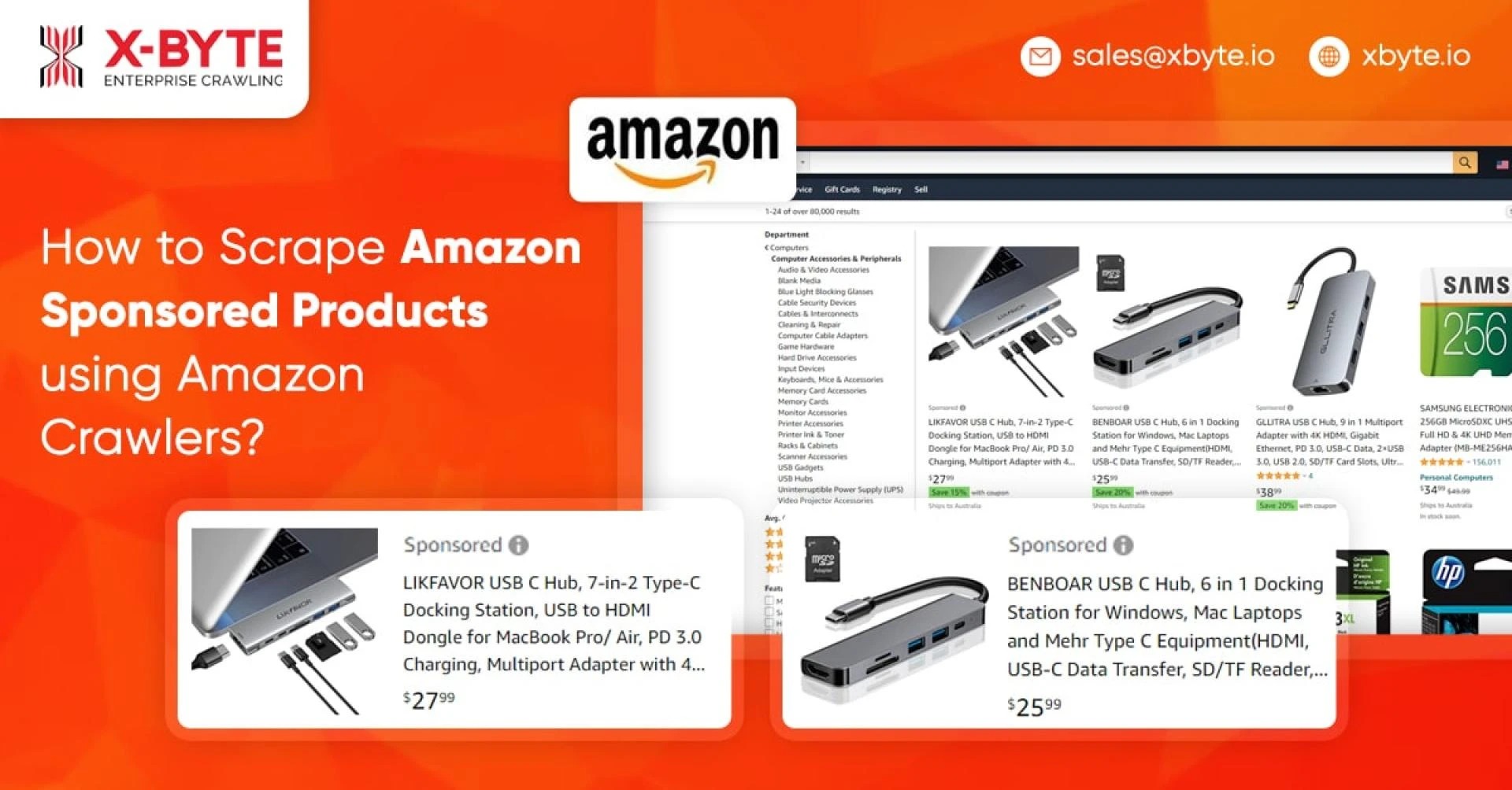How to Scrape Amazon Sponsored Products using Amazon Crawlers?