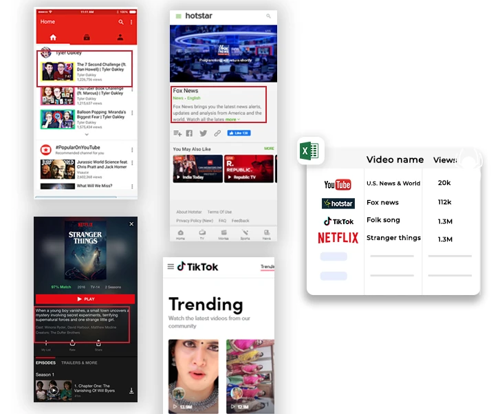 how to scrape ott media platform data?