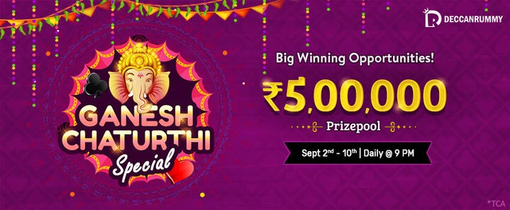 The stage is set for big winnings – Join Ganesh ChathurthiSpecial tournament