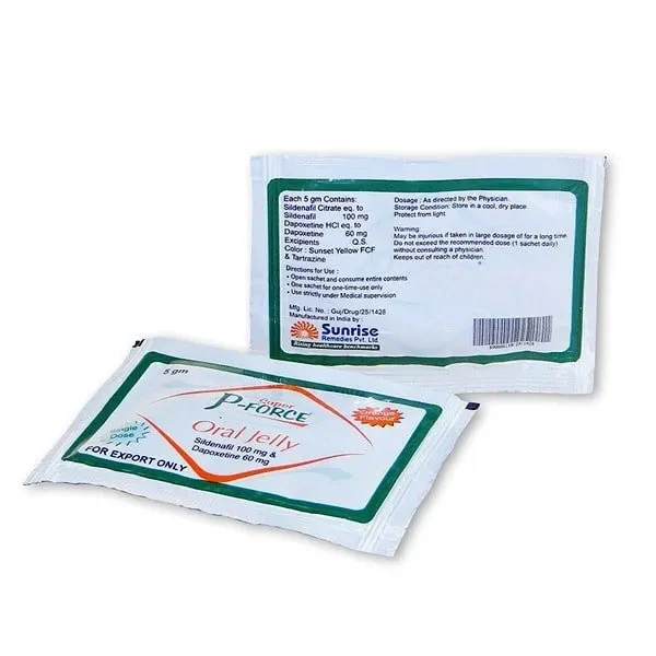 Effective Super P-Force Oral Jelly (Sildenafil)-Erectile Dysfunction