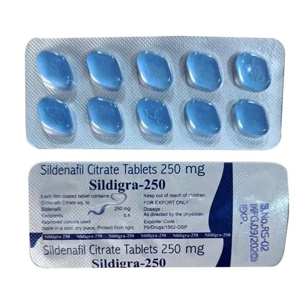 Sildigra 250 Mg (Sildenafil): Get Hard Rock Erection with Fildena