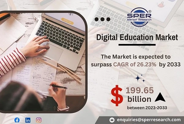 Digital Education Market Growth, Share, Emerging Trends, Revenue, Key Players, Business Opportunities and Future Scope 2023-2033: SPER Market Research
