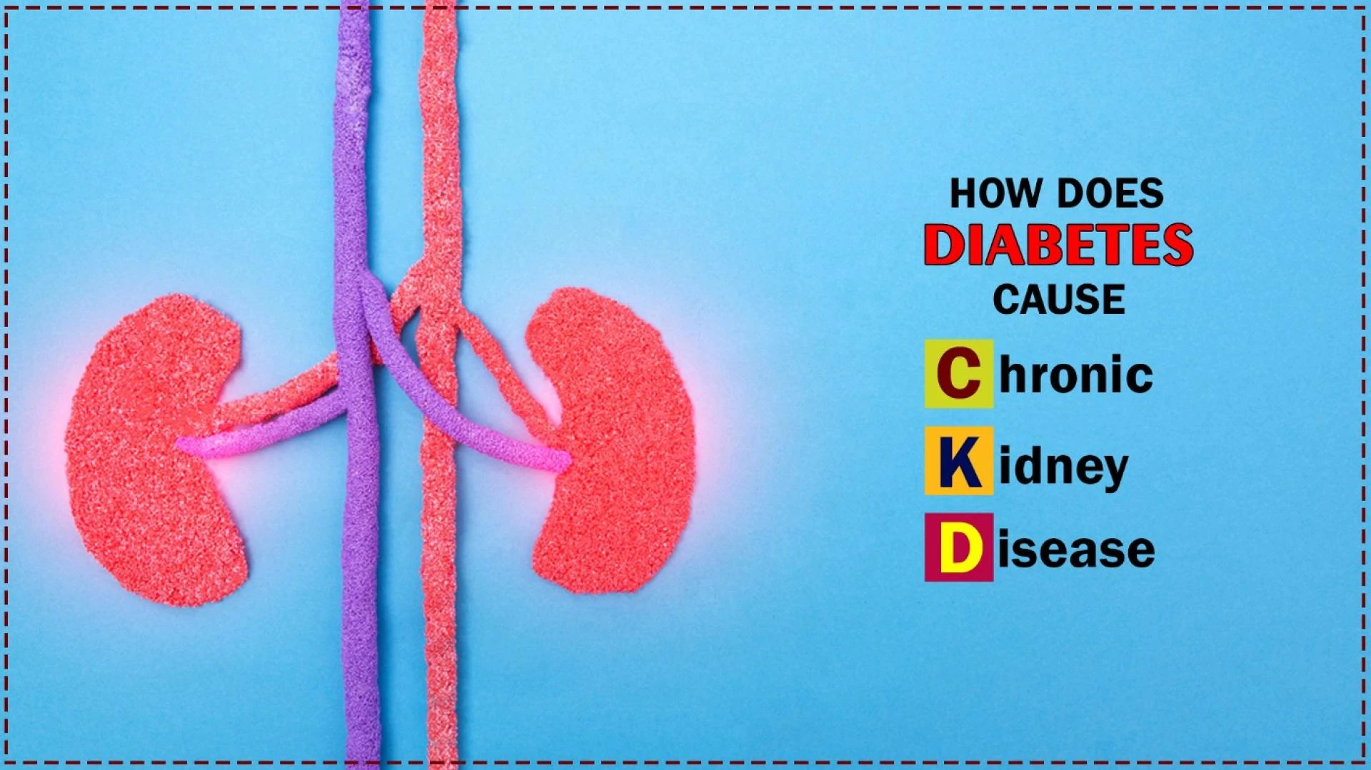 How does Diabetes cause Chronic Kidney Disease?