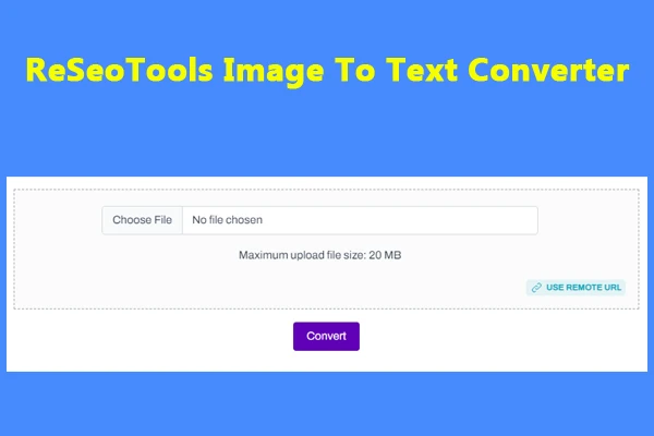 Image To Text Converter Free Tool